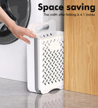 Collapsible Hanging Laundry Basket with Carry Handle