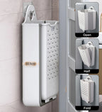 Collapsible Hanging Laundry Basket with Carry Handle
