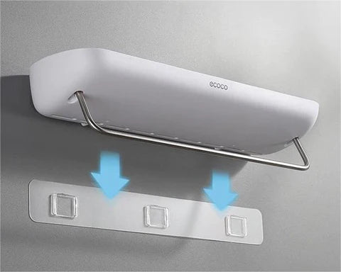 EasyMount Bathroom Storage Shelf - No Drilling Required