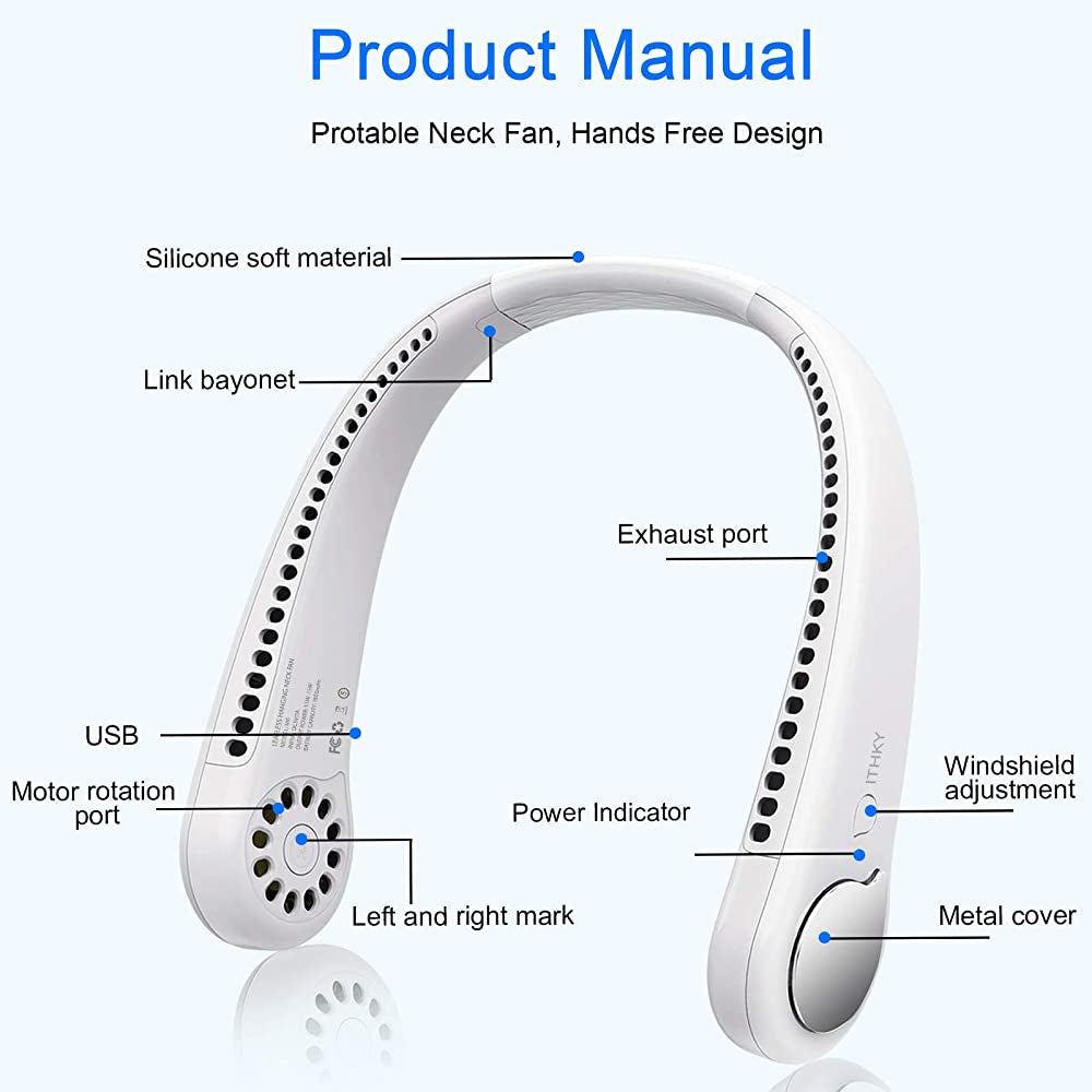 Hands Free Bladeless Neck Fan - MIX COLORS