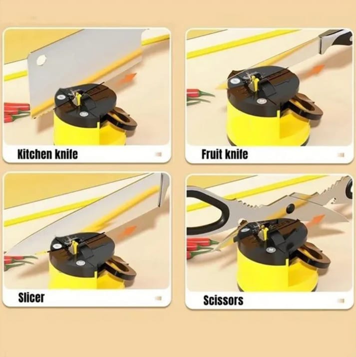 Knife Sharpener with Suction Base