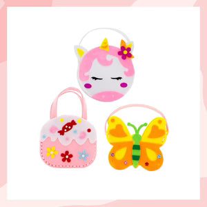 Sewing kit for making craft bags for children