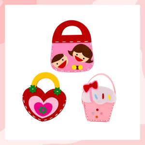 Sewing kit for making craft bags for children