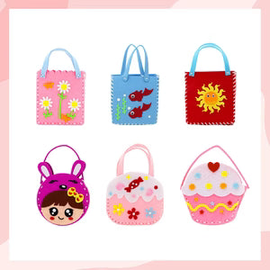 Sewing kit for making craft bags for children