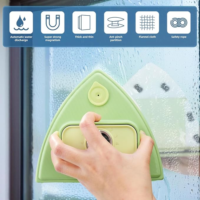Double-Sided Magnetic Window Cleaner