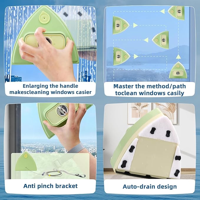 Double-Sided Magnetic Window Cleaner