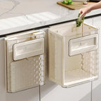 Wall-Mounted Hanging Trash Can with Lid (MIXED COLOR)