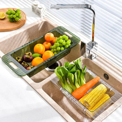 Retractable Vegetable Drainer Rack for Kitchen