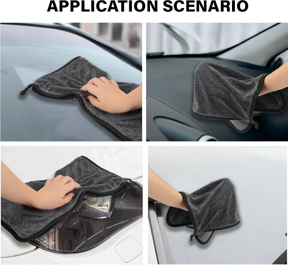 Fiber Car Towel - Set of 3 Pieces