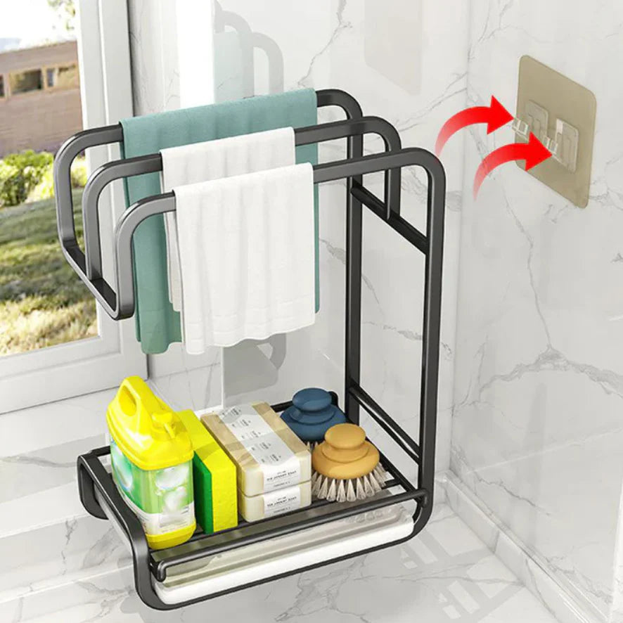 Dish Rag Drying Rack Kitchen Rag Organizer and Drying Rack – ACESHOPPERS UAE