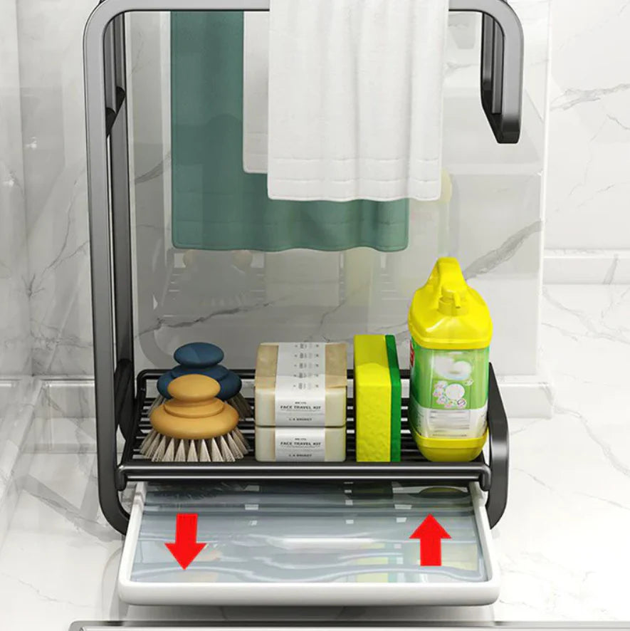Kitchen Rag Organizer and Drying Rack
