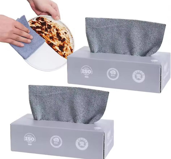 REUSABLE MAGIC MULTI-FUNCTIONAL CLEANING WIPE ( white color )