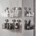CLEARANCE SALE - No-Drill Clear Wall Caddy: Suction Cup Storage Innovation
