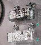CLEARANCE SALE - No-Drill Clear Wall Caddy: Suction Cup Storage Innovation