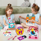 Sewing kit for making craft bags for children