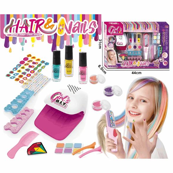 Creative Hair and Nail Art Set