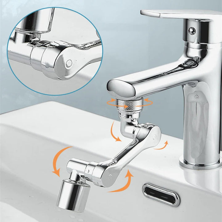 1080° Faucet Robot Arm: Dual Effluent Sprayer