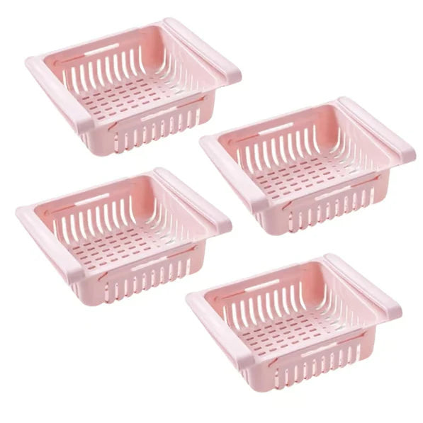 Refrigerator storage basket rack Set of 4 pieces