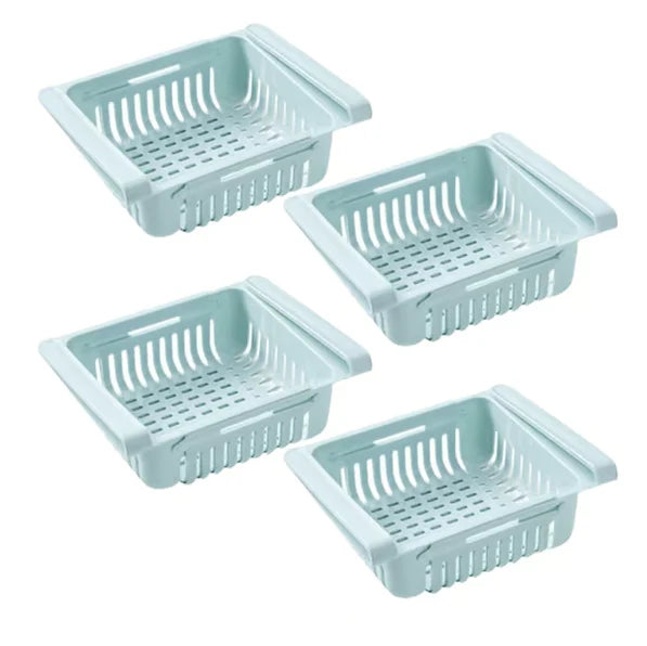 Refrigerator storage basket rack Set of 4 pieces