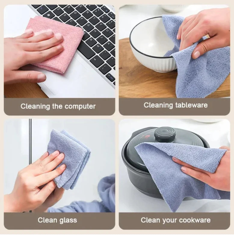 REUSABLE MAGIC MULTI-FUNCTIONAL CLEANING WIPE ( white color )