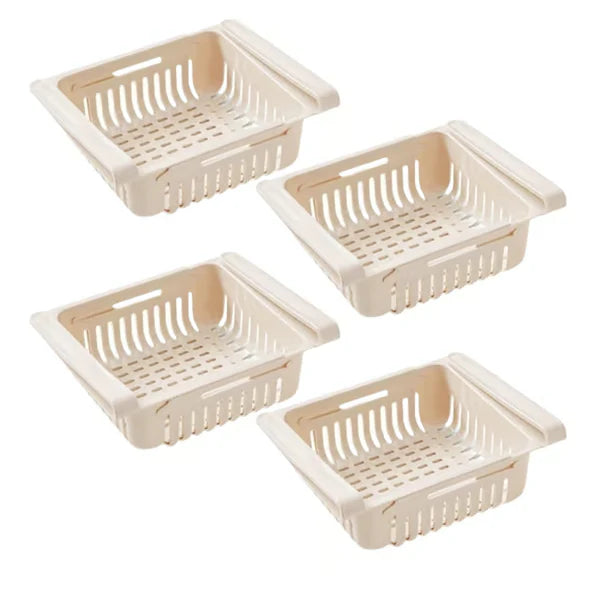 Refrigerator storage basket rack Set of 4 pieces