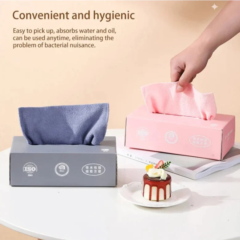 REUSABLE MAGIC MULTI-FUNCTIONAL CLEANING WIPE ( white color )
