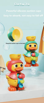 Cute Duck Water Wheel Bath Toy For Baby