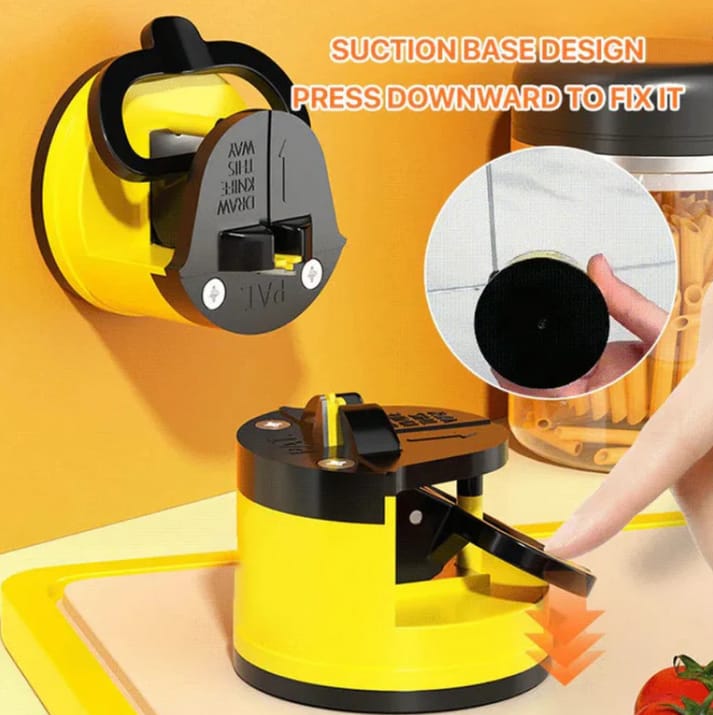 Knife Sharpener with Suction Base