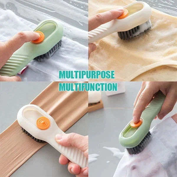 Multifunctional Scrubbing Brush With Soap Dispenser ( PACK OF 3 PC )