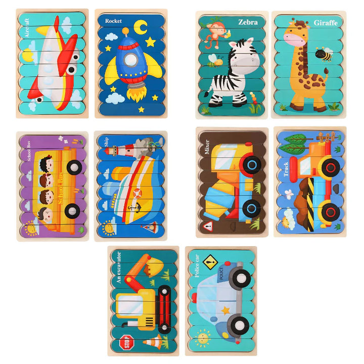 Wooden Puzzle Set ( Mixed )