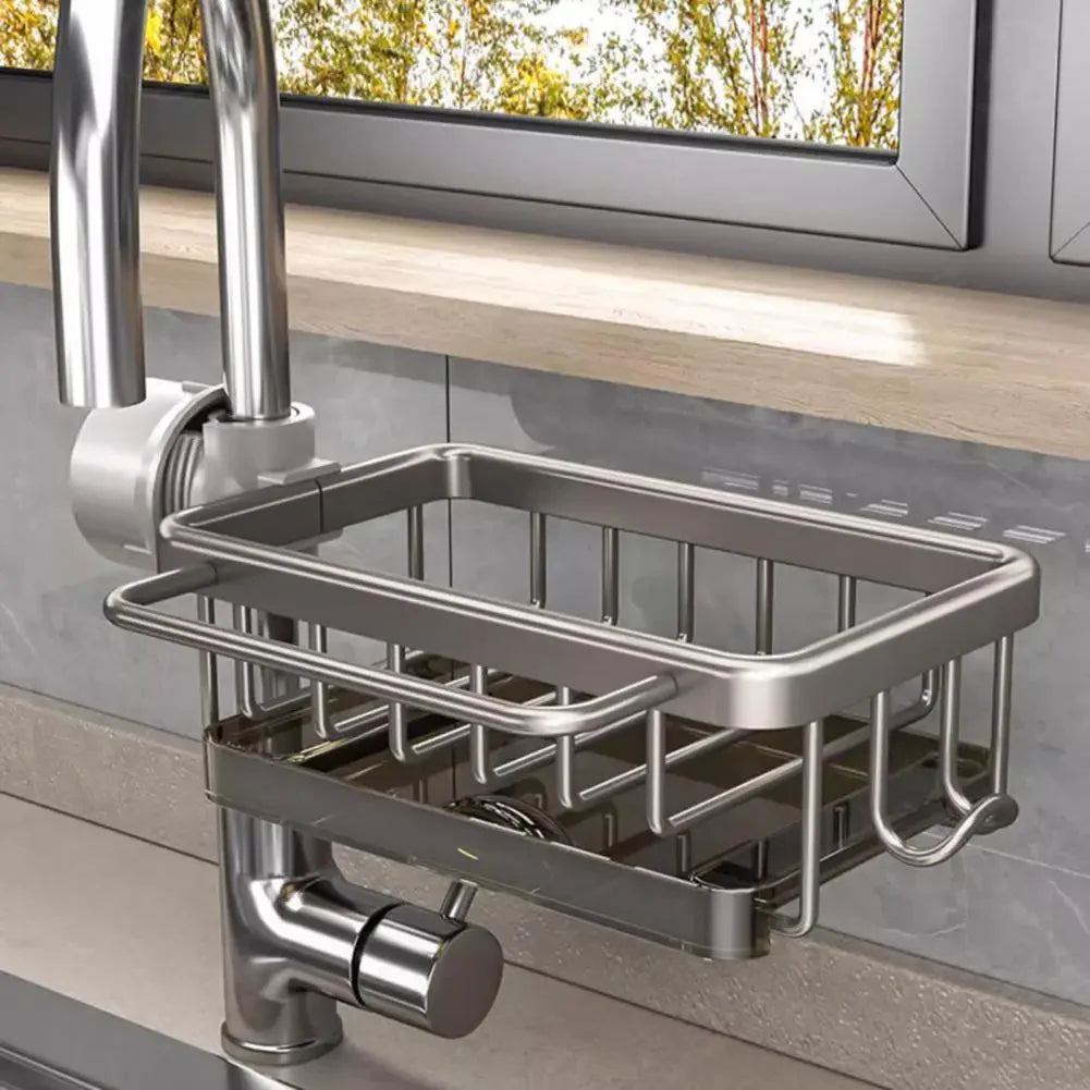 Sink Caddy Sponge Holder Hanging Faucet Drain Rack (Mixed color)