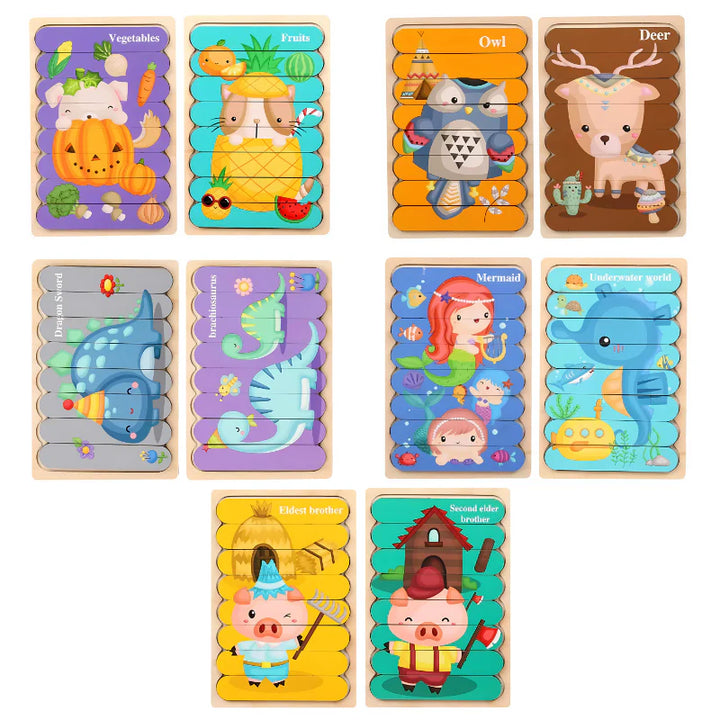 Wooden Puzzle Set ( Mixed )