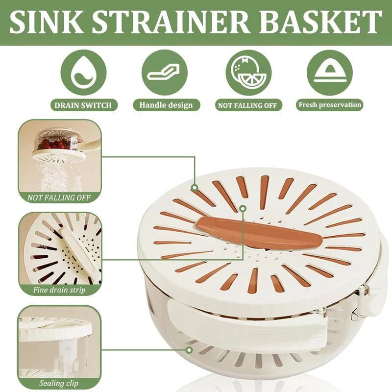 Multipurpose Drain Basket - Kitchen Utensil Basket Salad Basket