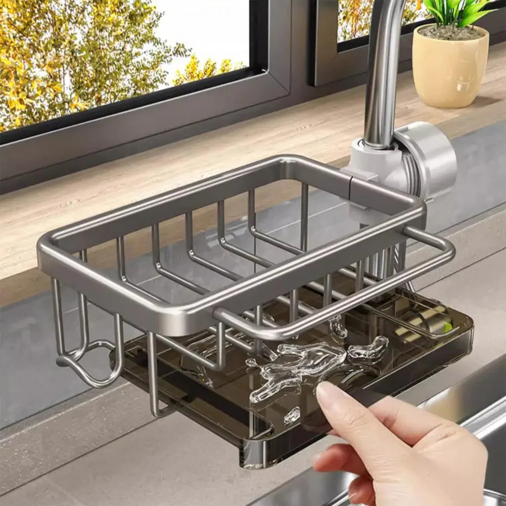 Sink Caddy Sponge Holder Hanging Faucet Drain Rack (Mixed color)