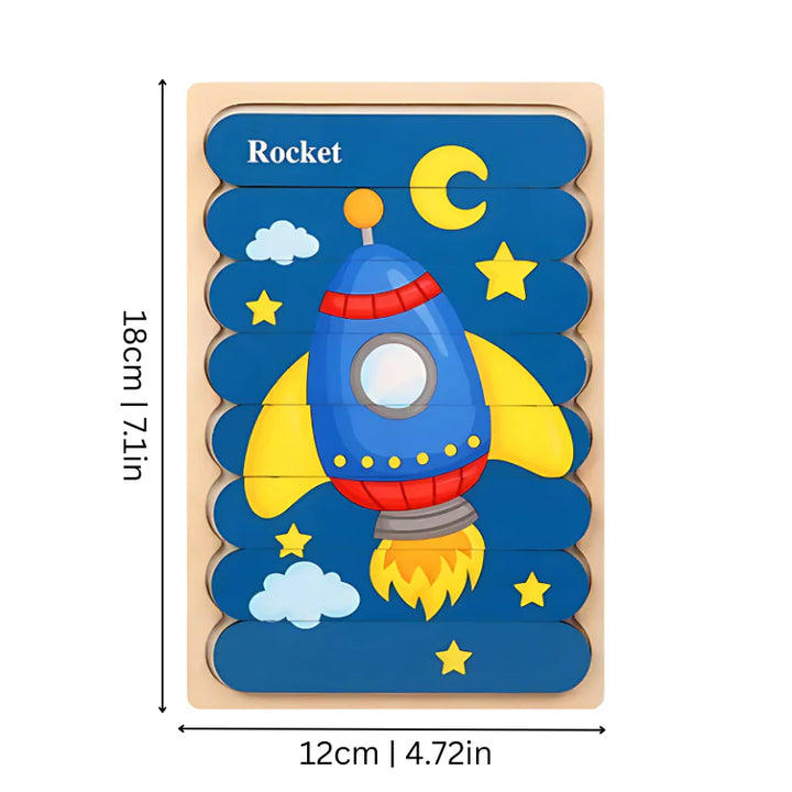 Wooden Puzzle Set ( Mixed )