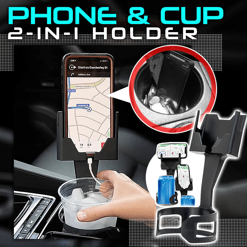 2024 NEW Car Phone and Cup Holder