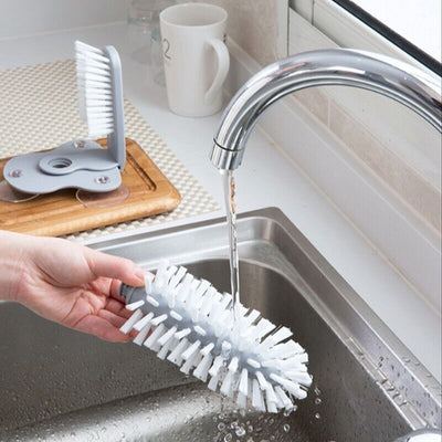 2 in 1 Cup Scrubber Glass Cleaner Bottles Brush ( BUY 1 GET 1 FREE )
