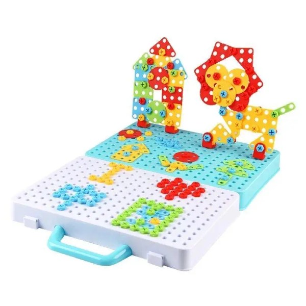 mosaic drill toy
