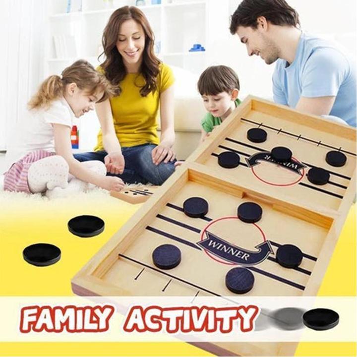 wooden table hockey