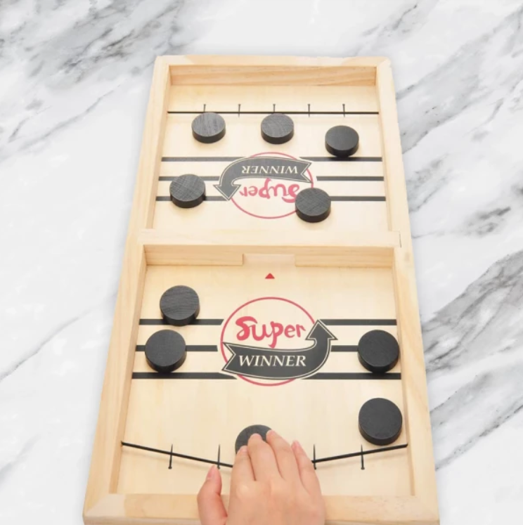 wooden hockey game