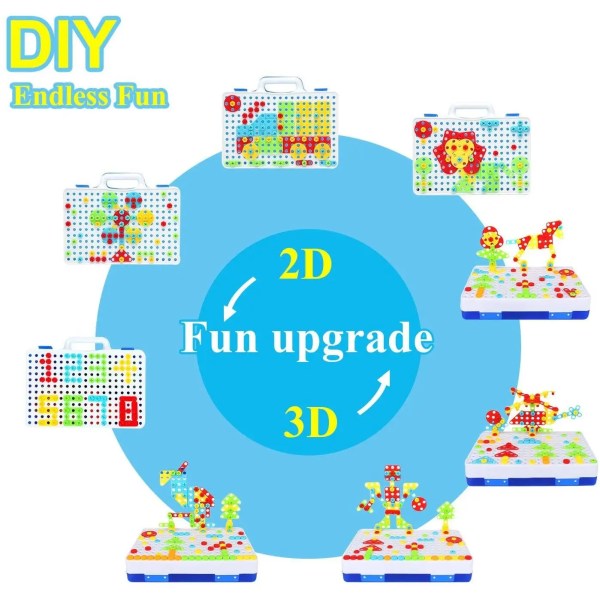 mosaic toy drill